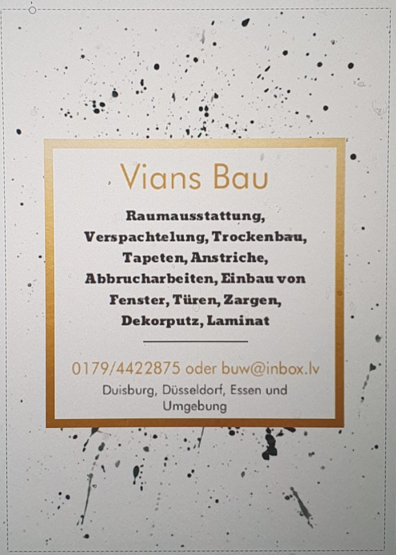 Vians Bau- ремонт квартир и домов в Дуйсбурге